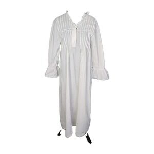 Alexander Del Rossa ADR Cottagecore Nightgown Dress XL White Cotton